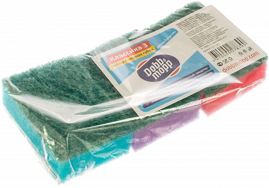 Губка DOBB&MOPP Классика 3, 3шт - Вид 1